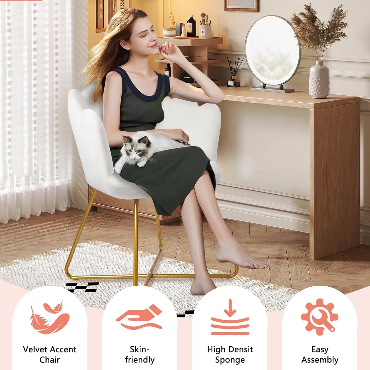 image:imageCLATINA Waiting Room Guest Chair with Bonded Leather Padded Arm Rest for Office Reception and Conference Desk White 1pk