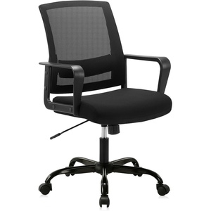 image:imageCLATINA Ergonomic Rolling Mesh Desk Chair with Executive Lumbar Support and Adjustable Swivel Design for Home Office Computer Black 2 PackBlack