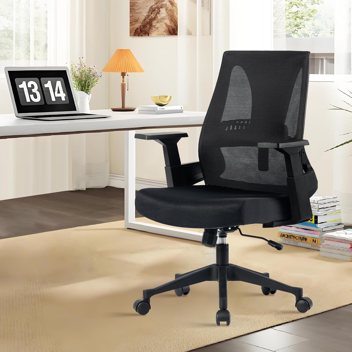 image:imageCLATINA 500lbs Big and Tall Office Chair Heavy Duty Mesh Ergonomic Computer Chairs with Adjustable Lumbar Support and Wide Comfy Seat for Home Office Conference Heavy People Black1 Pack