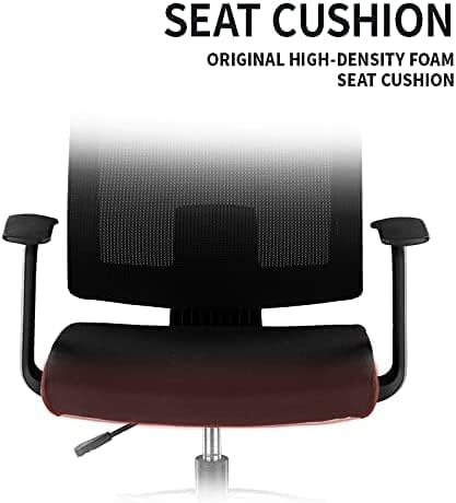 image:imageCLATINA Ergonomic Drafting Chair with Foot Ring Computer Mesh Chair Standing Desk Chair with Armrests and Lumbar Support Tall Stool Chair for Office Black 4 Pack
