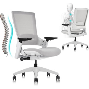 image:imageCLATINA Office Chair Swivel Executive Chair Adjustable Ergonomic Computer Chair with 3D Armrest and Lumbar Support Mesh Backrest Task Chair for Home Office Conference Room